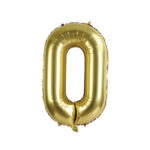 בלון מיילר 34″ ספרה 0 צבע זהב מט