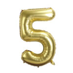 בלון מיילר 34″ ספרה 5 צבע זהב מט