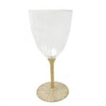 כוסות יין רגל נצנץ זהב