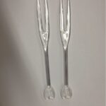 מיני מזלג שקוף לקוקטיל