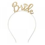 طوق معدني ذهبي Bride